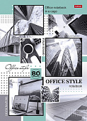 Записная книжка А4  80л (Хатбер) обл.-тв.мат.лам. 5цв.бл."Office Style" (10)